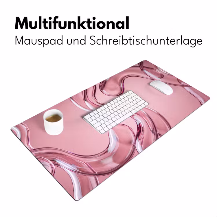 Schreibtischunterlage - Form – Abstrakt – Rosa — 4