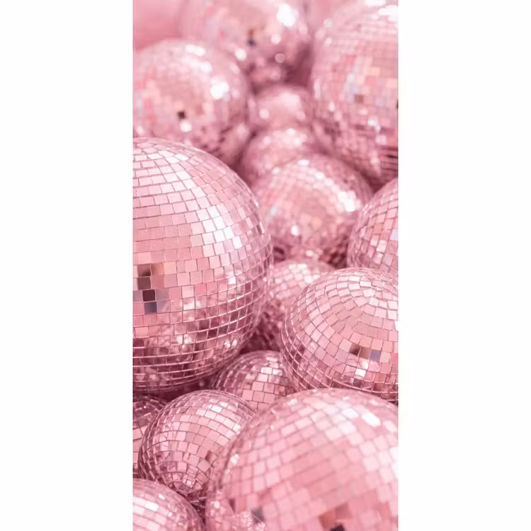 Tapete - Rosa Discokugeln — 2