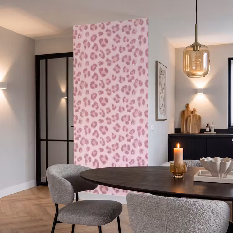 Tapete - Rosa Tiermuster – Glitzer — 5