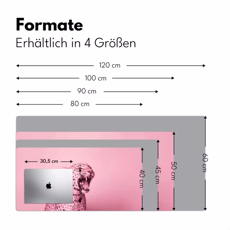 Schreibtischunterlage - Rosa Katze – Modern — 5