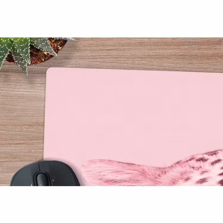 Mauspad - Rosa Katze – Modern — 5