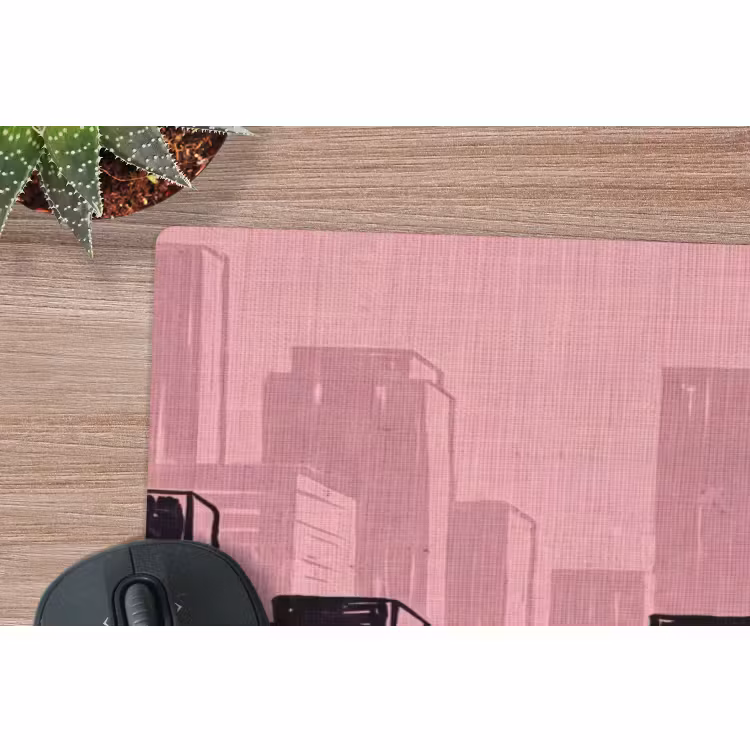 Mauspad - Stadt – Abstrakt – Rosa — 5