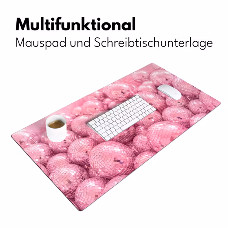 Schreibtischunterlage - Rosa Discokugeln — 4