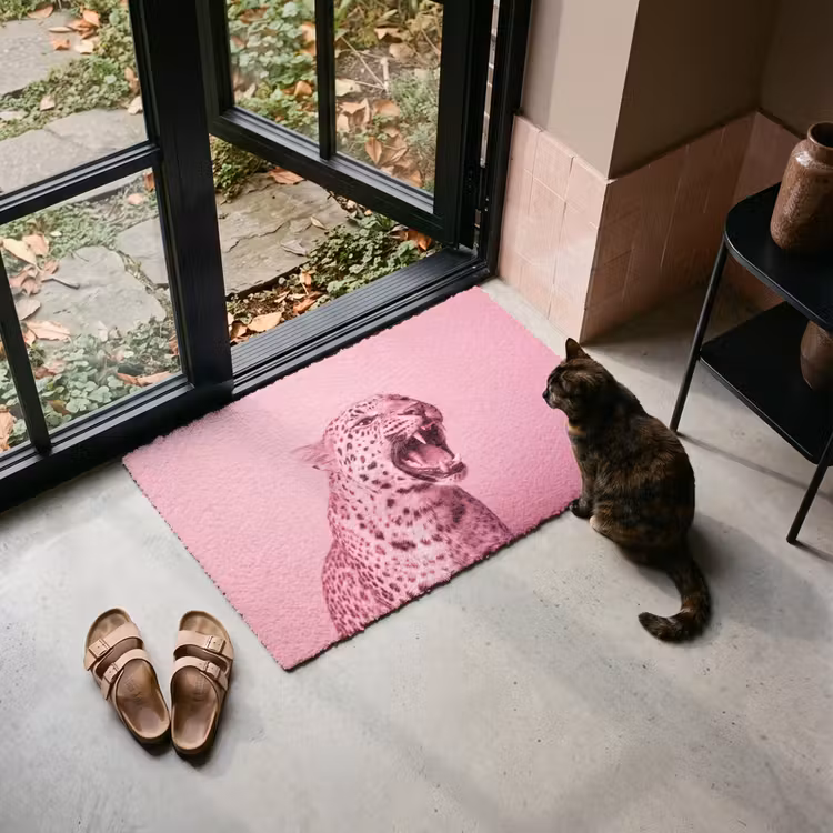 Fußmatte - Rosa Katze – Modern — 2