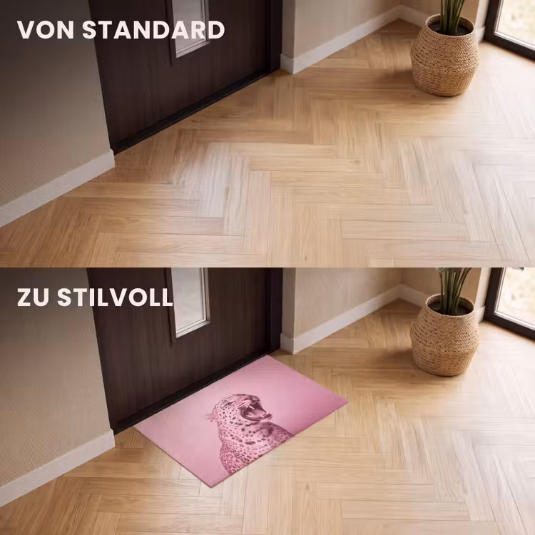 Fußmatte - Rosa Katze – Modern — 3