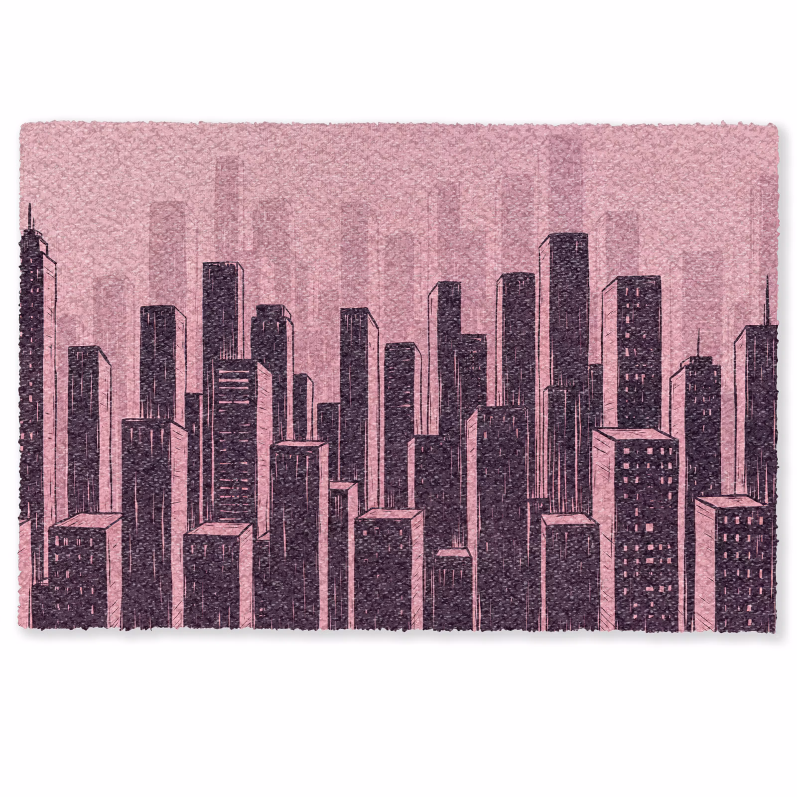 Fußmatte - Stadt – Abstrakt – Rosa — 1