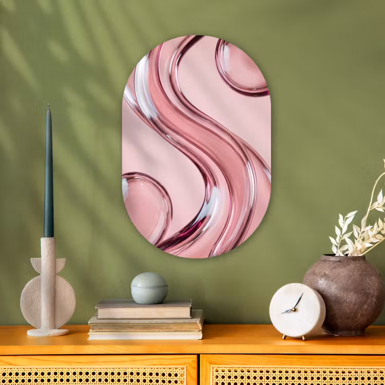 Forexbild Oval - Form – Abstrakt – Rosa — 3