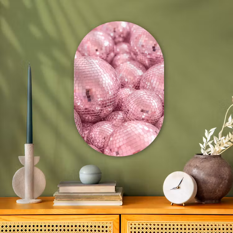 Forexbild Oval - Rosa Discokugeln — 3