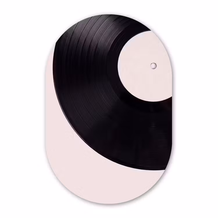 Forexbild Oval - Schallplatte – Musik – Grün — 1