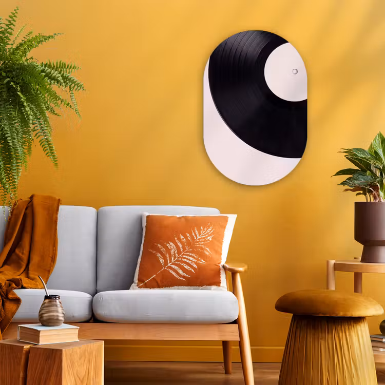 Forexbild Oval - Schallplatte – Musik – Grün — 2