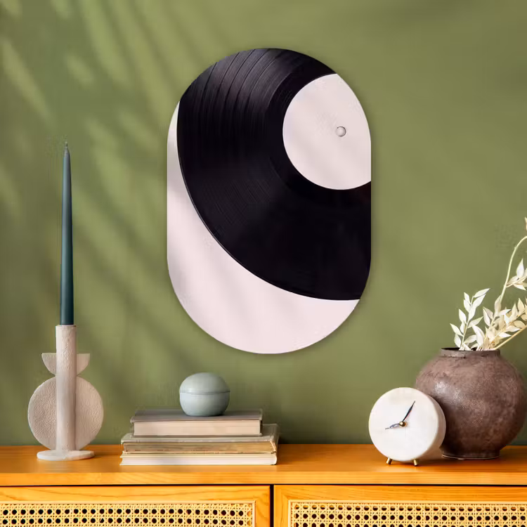 Forexbild Oval - Schallplatte – Musik – Grün — 3