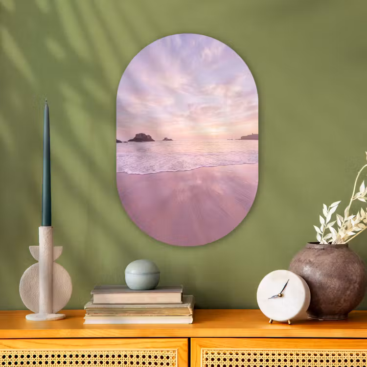Forexbild Oval - Strand – Sonnenuntergang – Rosa — 3
