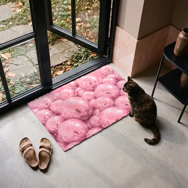 Fußmatte - Rosa Discokugeln — 2