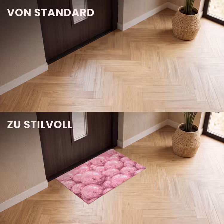 Fußmatte - Rosa Discokugeln — 3