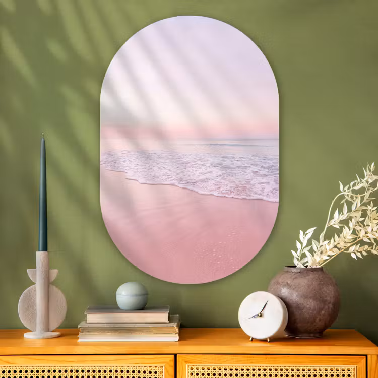Glasbild Oval - Wasser – Wellen – Natur — 2