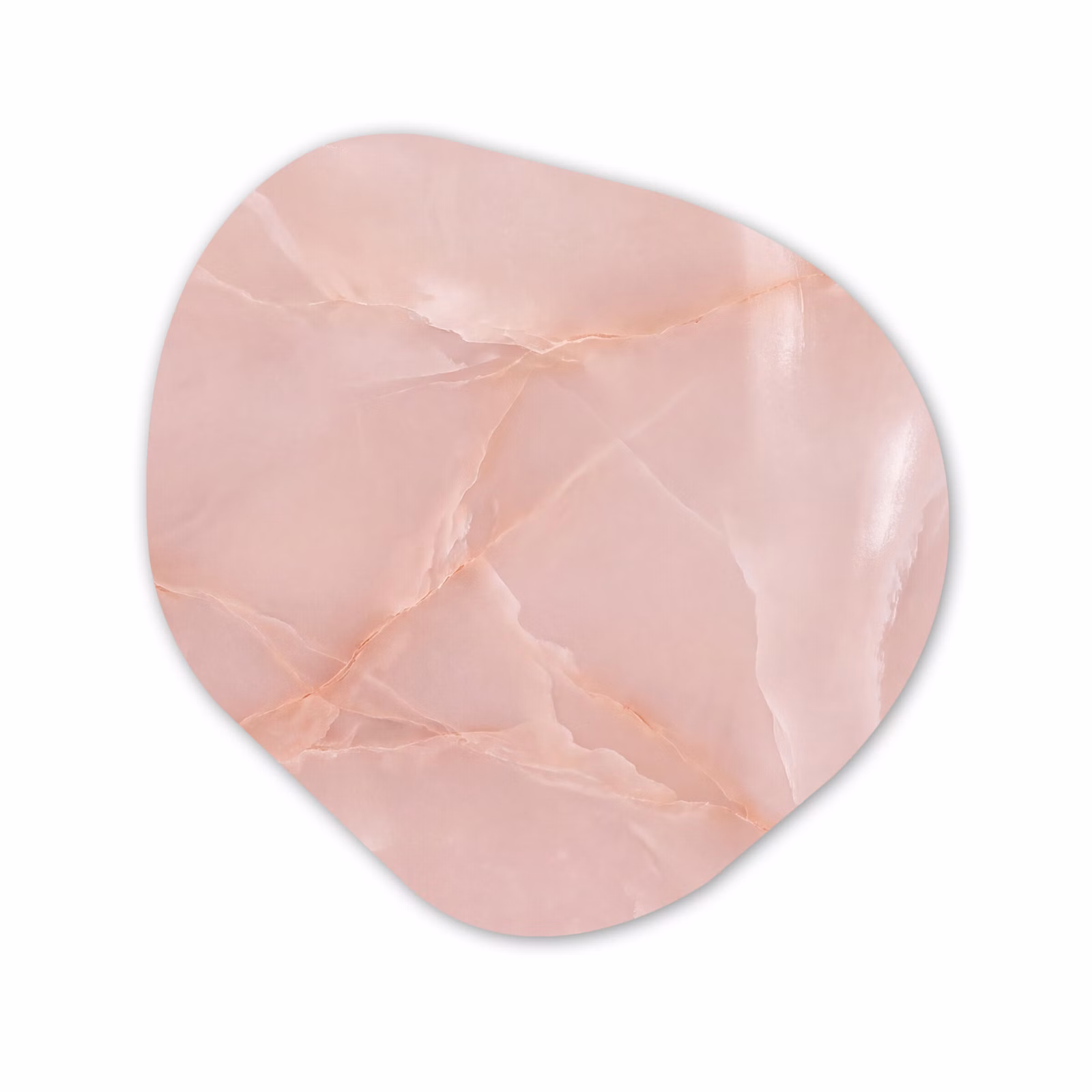 Glasbild Organische Form - Textur – Rosa – Muster — 1