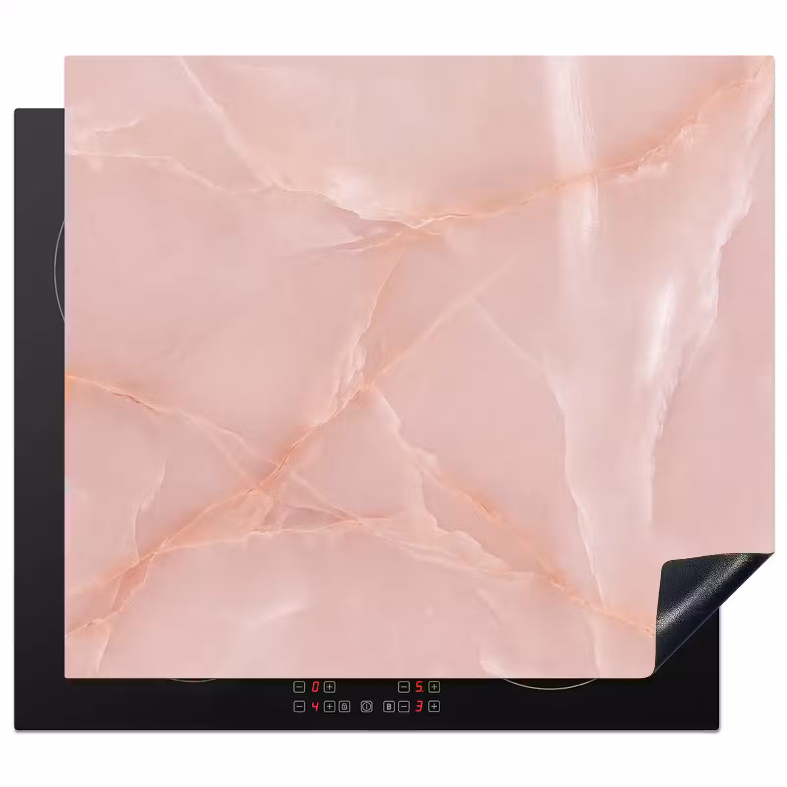 Herdabdeckplatte - Textur – Rosa – Muster — 1