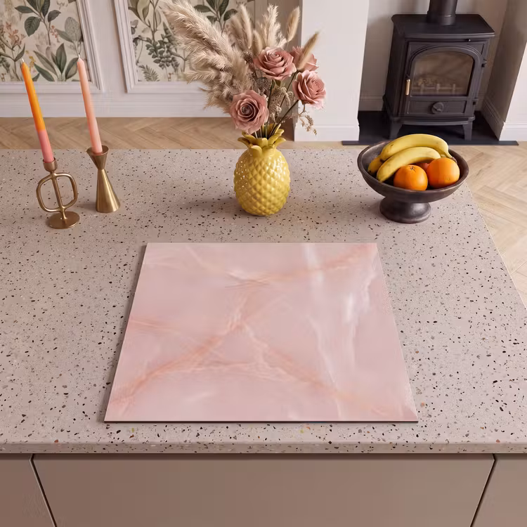 Herdabdeckplatte - Textur – Rosa – Muster — 2