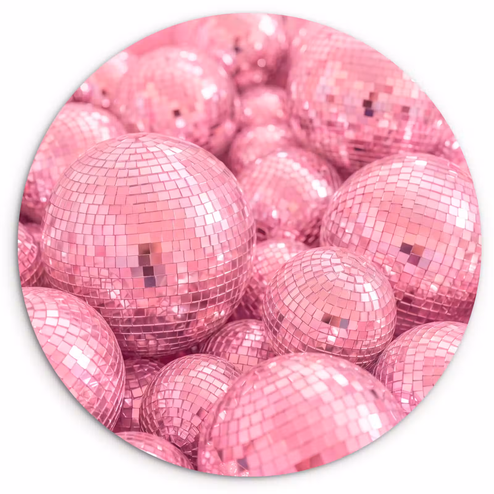 Forexbild Rund - Rosa Discokugeln — 1