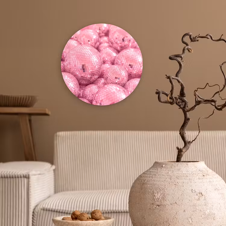 Forexbild Rund - Rosa Discokugeln — 2