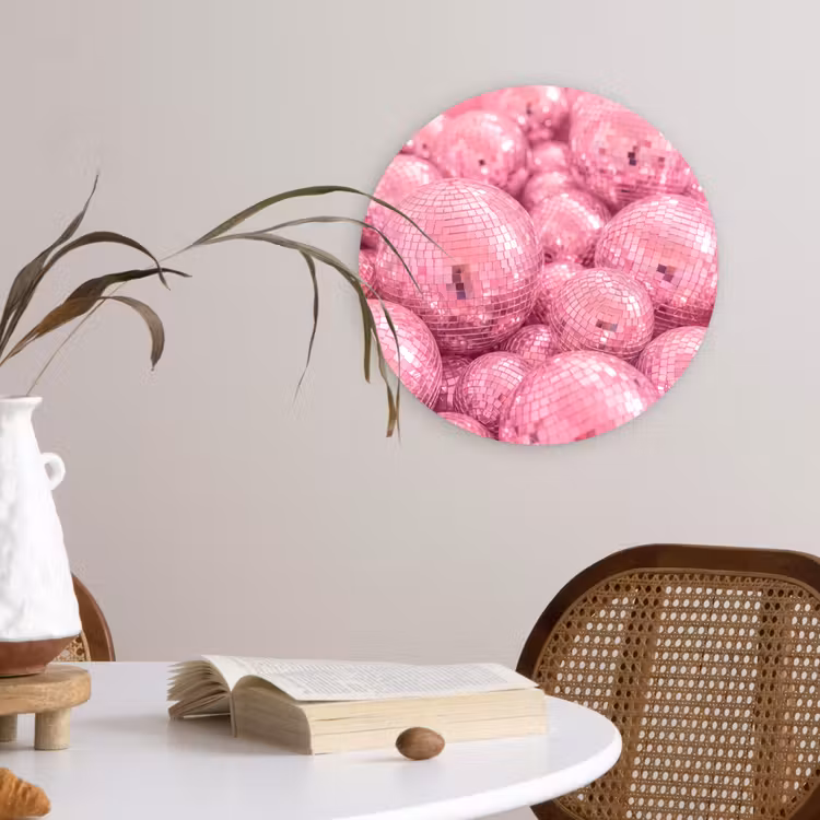Forexbild Rund - Rosa Discokugeln — 4