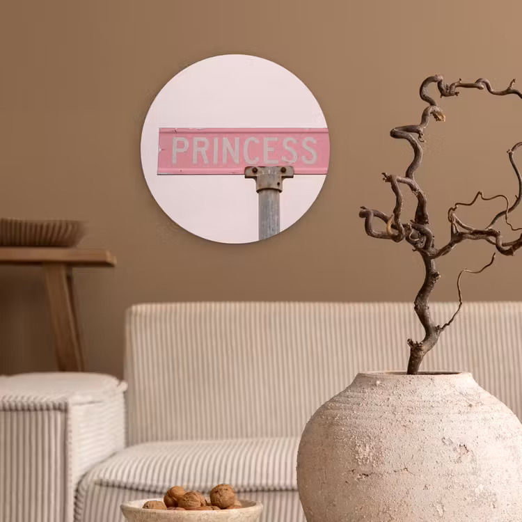 Forexbild Rund - Rosa Straßenschild – Stadt — 2