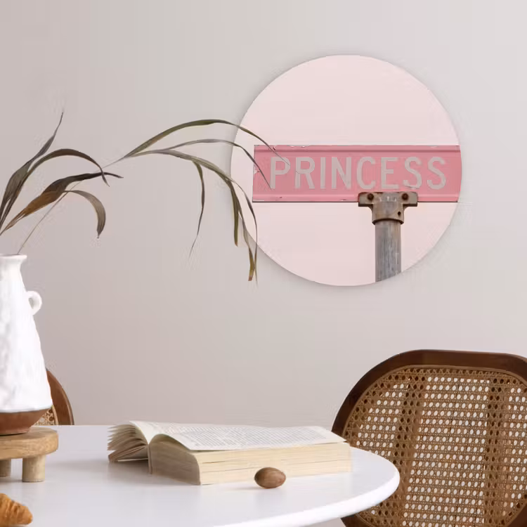 Forexbild Rund - Rosa Straßenschild – Stadt — 4