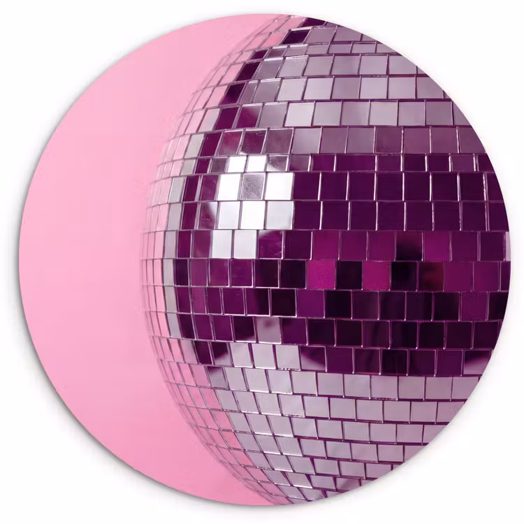 Forexbild Rund - Spiegelkugel – Silber – Modern — 1