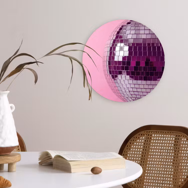 Forexbild Rund - Spiegelkugel – Silber – Modern — 4