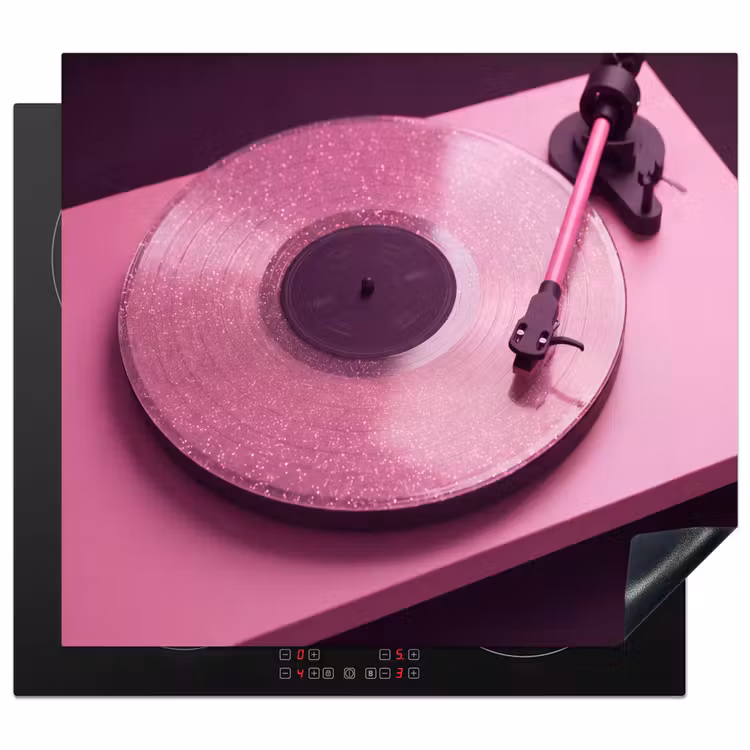 Herdabdeckplatte - Plattenspieler – Rosa – Musik — 1
