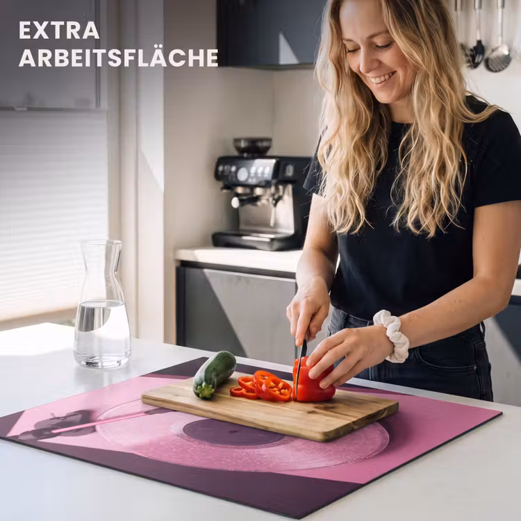 Herdabdeckplatte - Plattenspieler – Rosa – Musik — 4