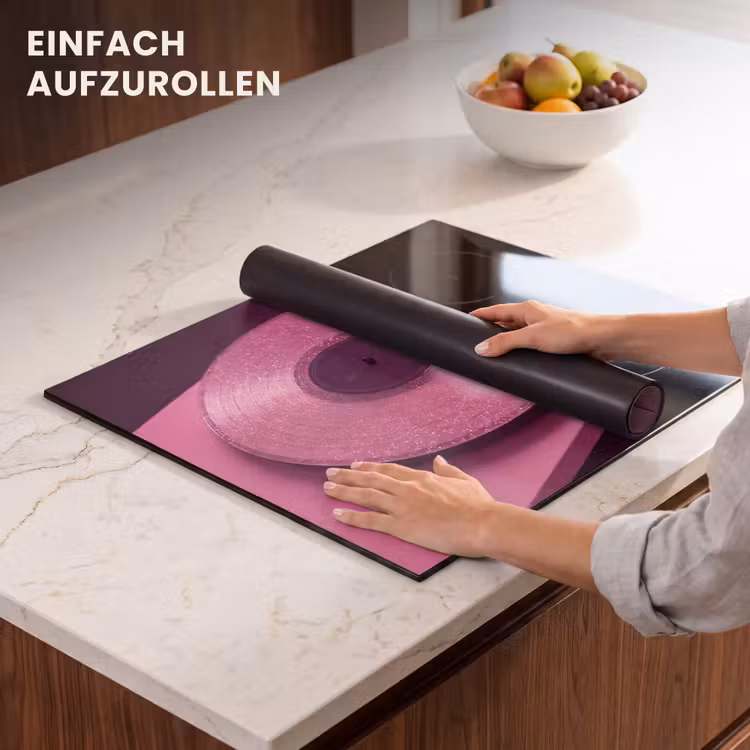 Herdabdeckplatte - Plattenspieler – Rosa – Musik — 7
