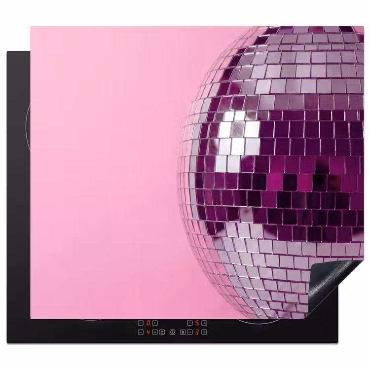 Herdabdeckplatte - Spiegelkugel – Silber – Modern — 1