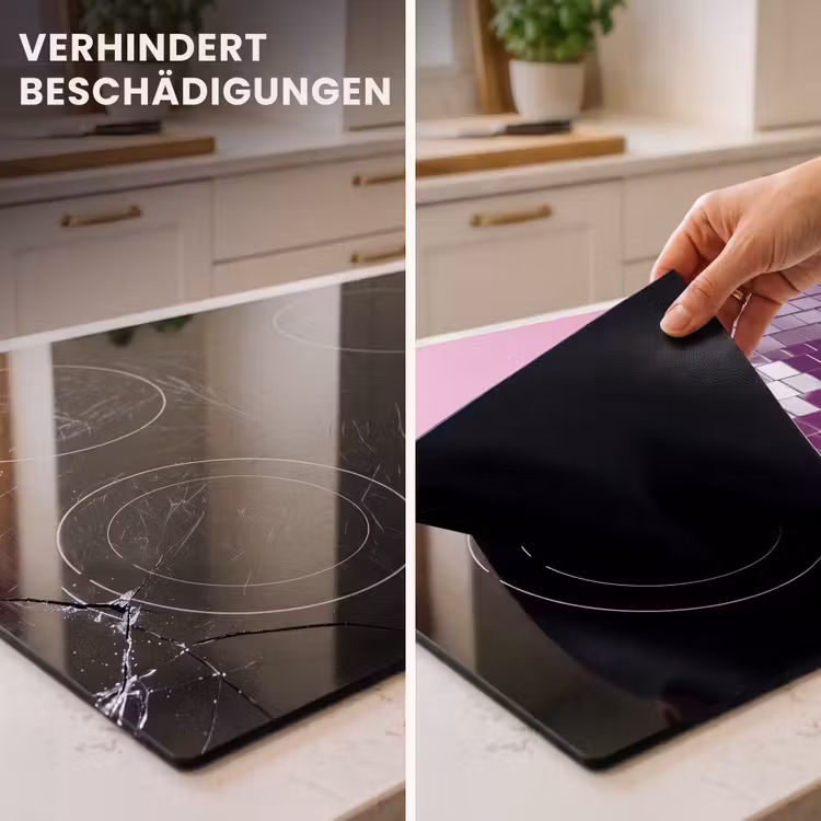 Herdabdeckplatte - Spiegelkugel – Silber – Modern — 3
