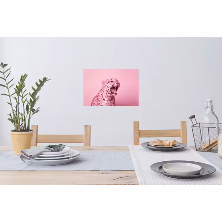 Wandtattoo – Rosa Katze – Modern — 4