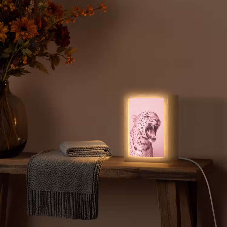 Personalisierte Lightbox - Rosa Katze – Modern — 3