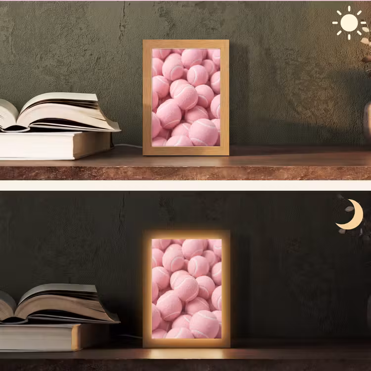 Personalisierte Lightbox - Rosa Tennisbälle – Sport — 5