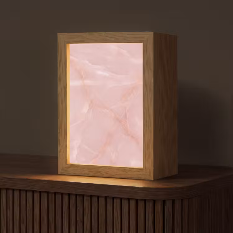 Personalisierte Lightbox - Textur – Rosa – Muster — 1
