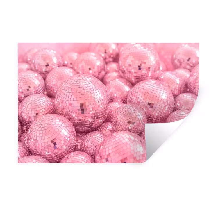 Wandtattoo – Rosa Discokugeln — 1