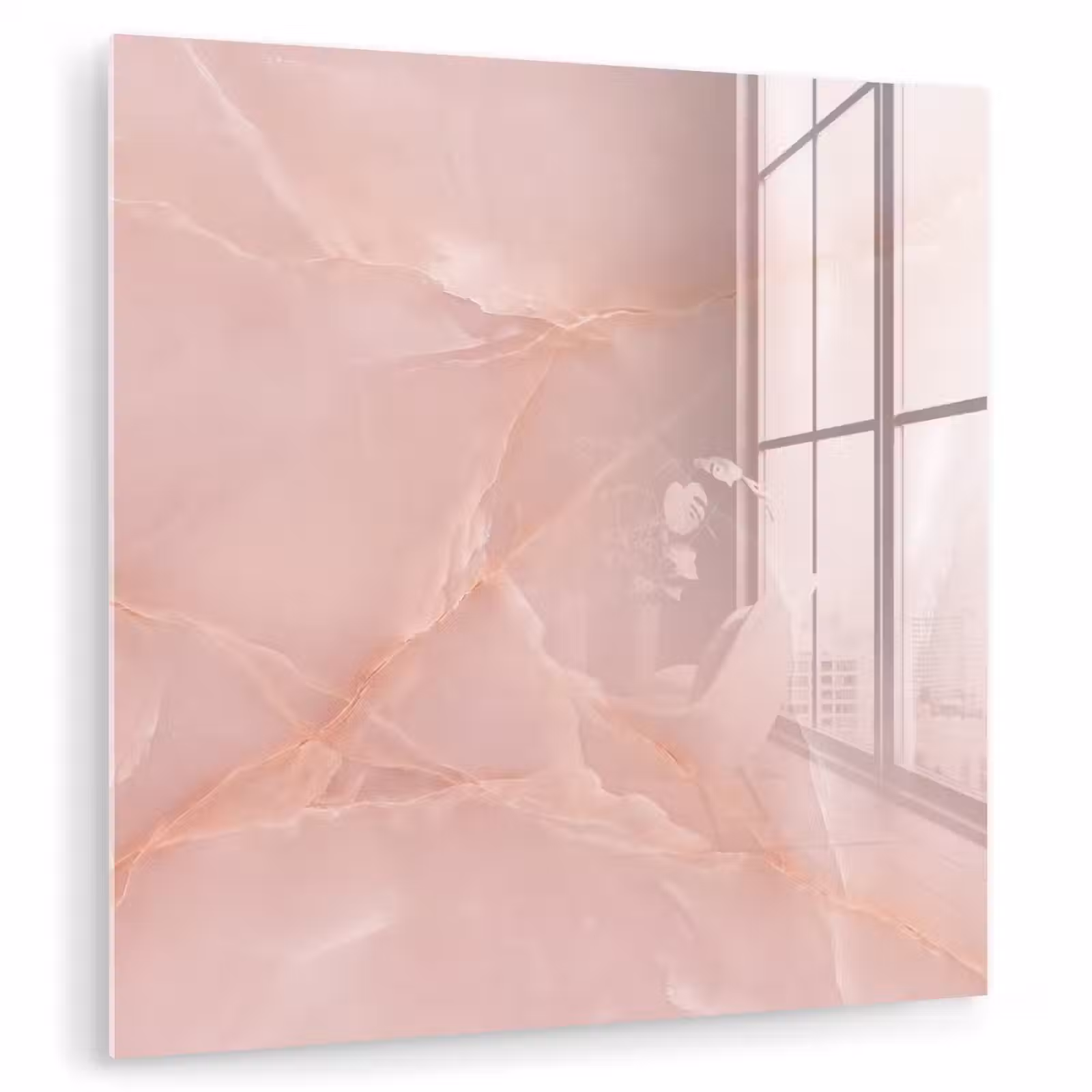 Glasbild - Textur – Rosa – Muster — 1
