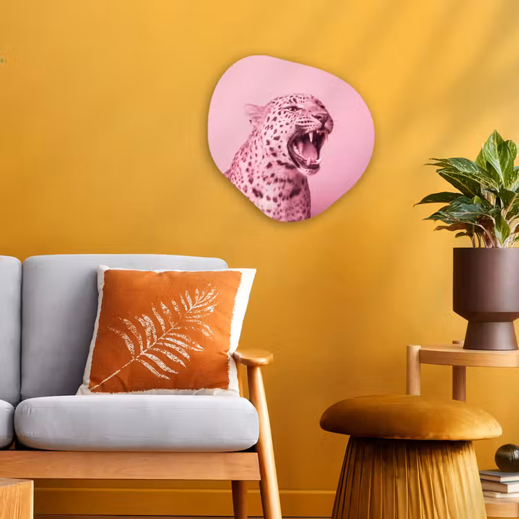 Forexbild Organische Form - Rosa Katze – Modern — 3