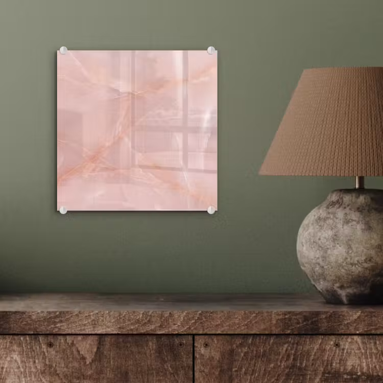 Glasbild - Textur – Rosa – Muster — 4