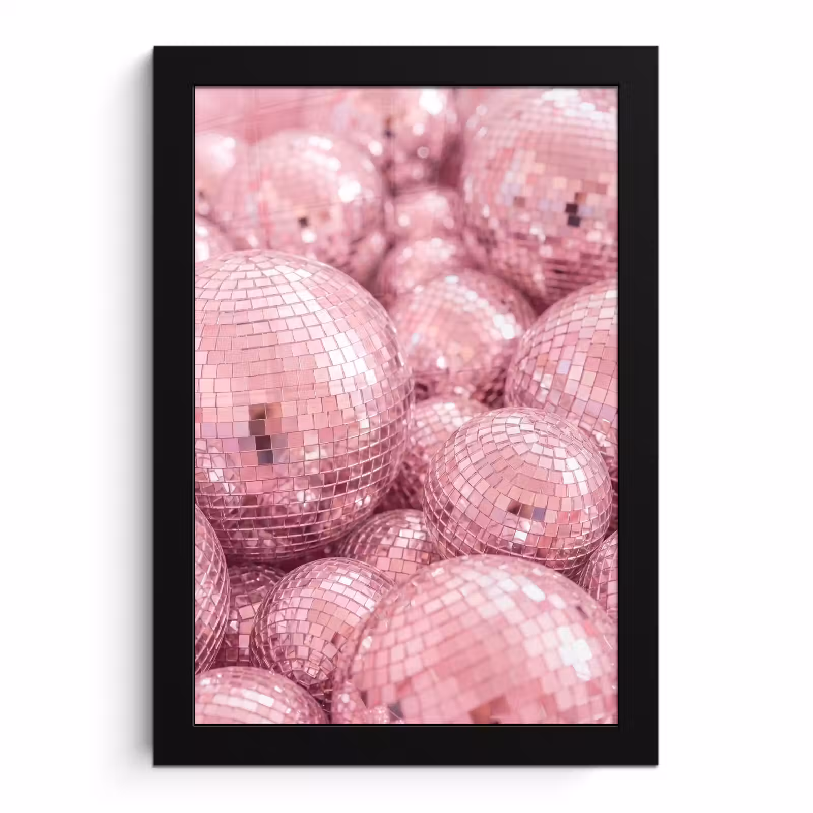 Bilder mit Rahmen - Rosa Discokugeln — 1