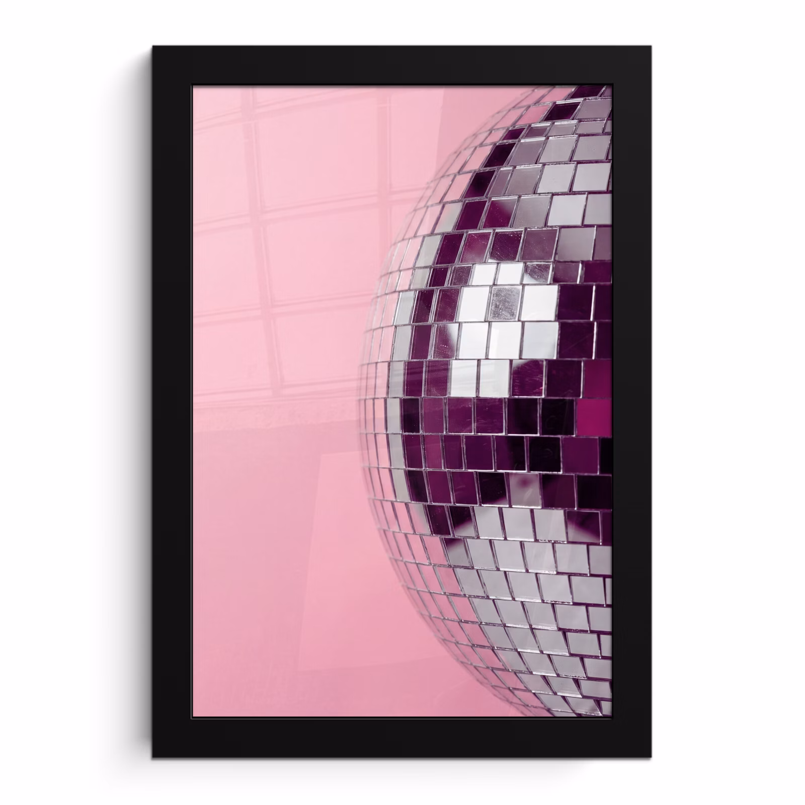 Bilder mit Rahmen - Spiegelkugel – Silber – Modern — 1