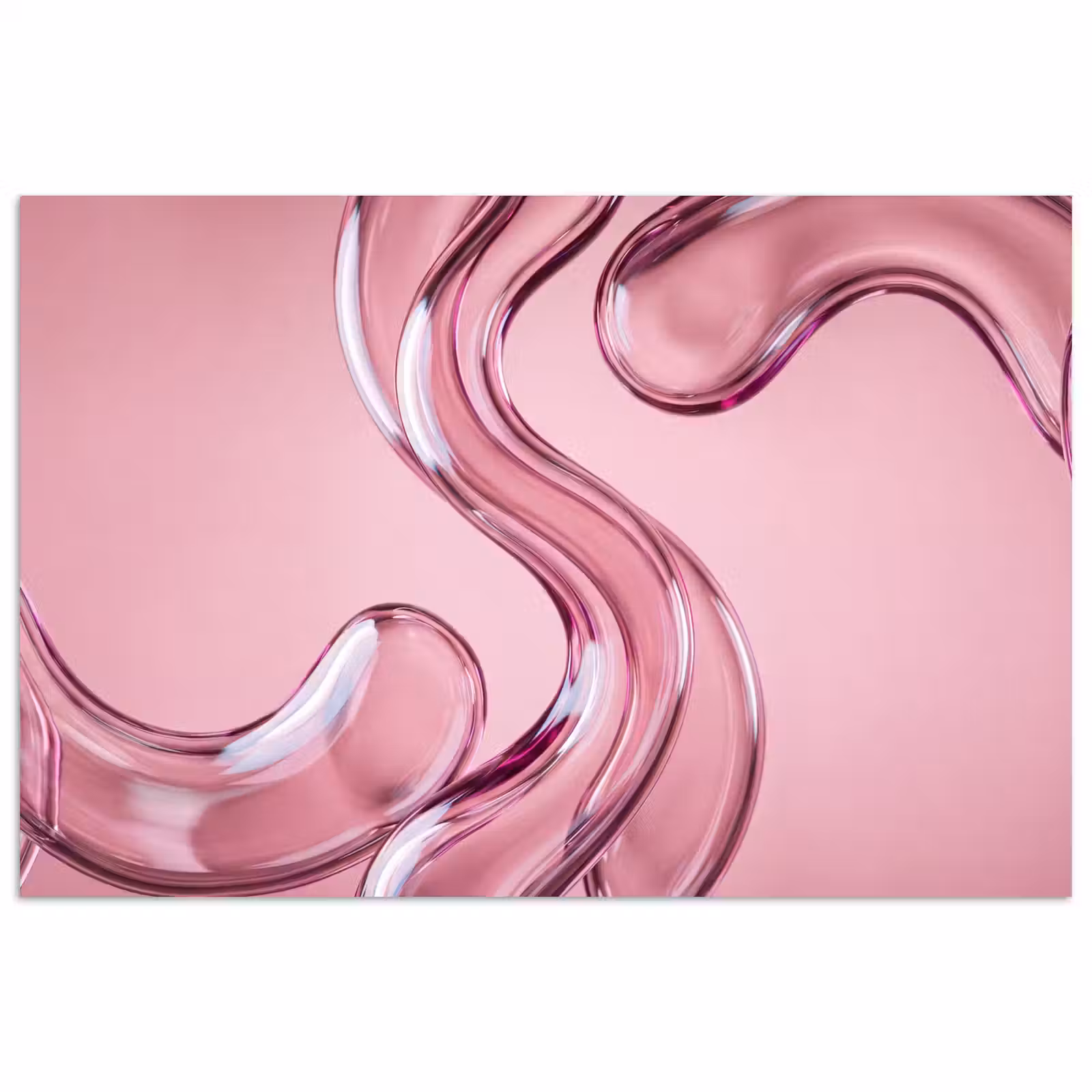 Poster - Form – Abstrakt – Rosa — 1