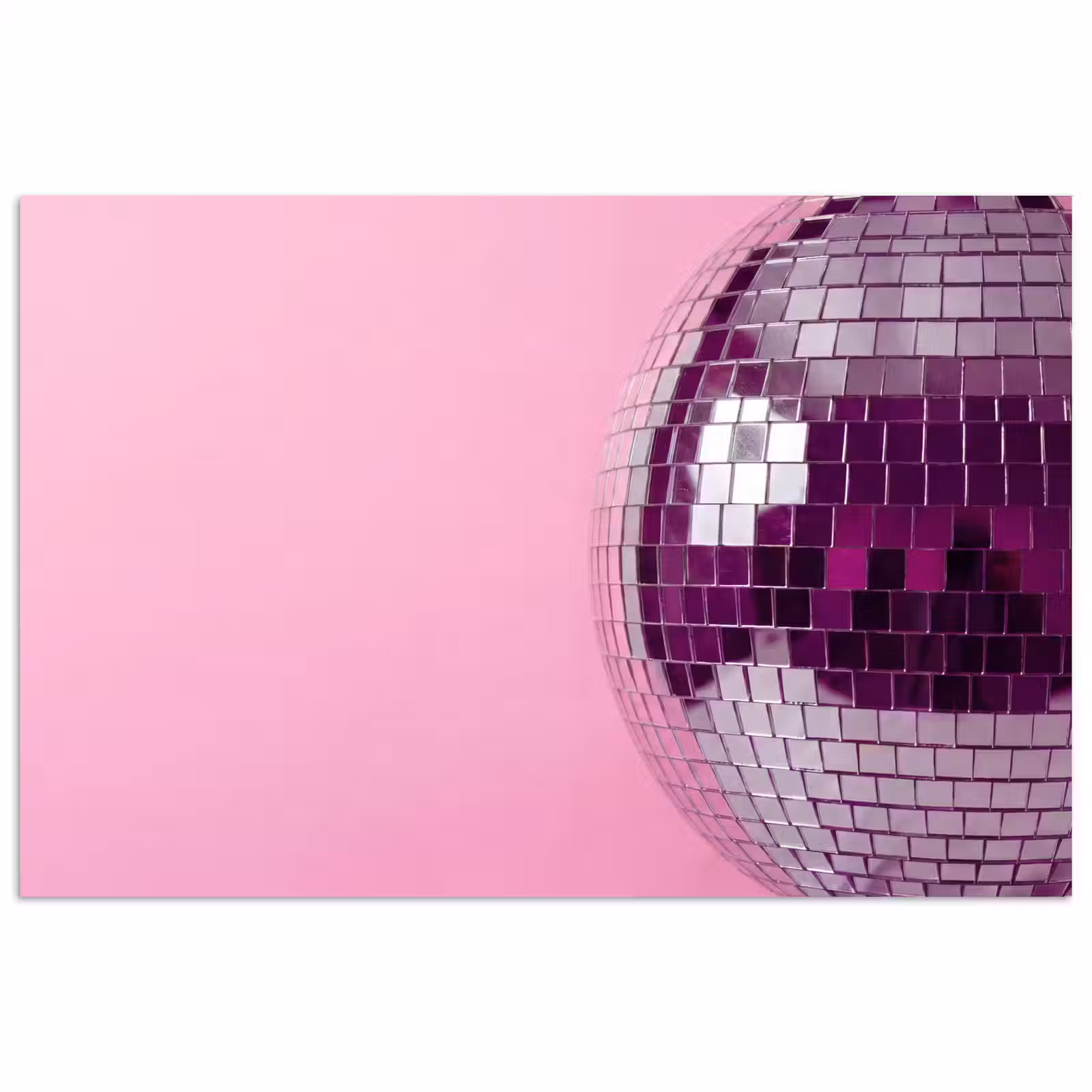 Poster - Spiegelkugel – Silber – Modern — 1