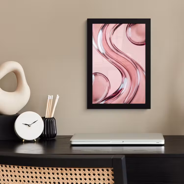 Bilder mit Rahmen - Form – Abstrakt – Rosa — 2