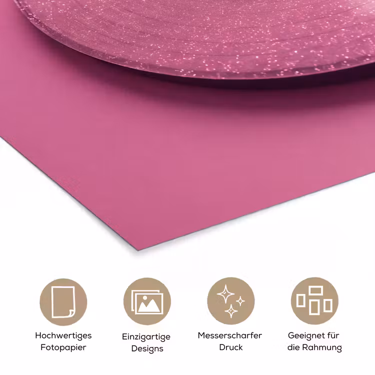 Poster - Plattenspieler – Rosa – Musik — 5