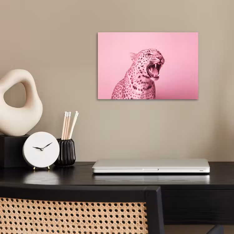 Poster - Rosa Katze – Modern — 2