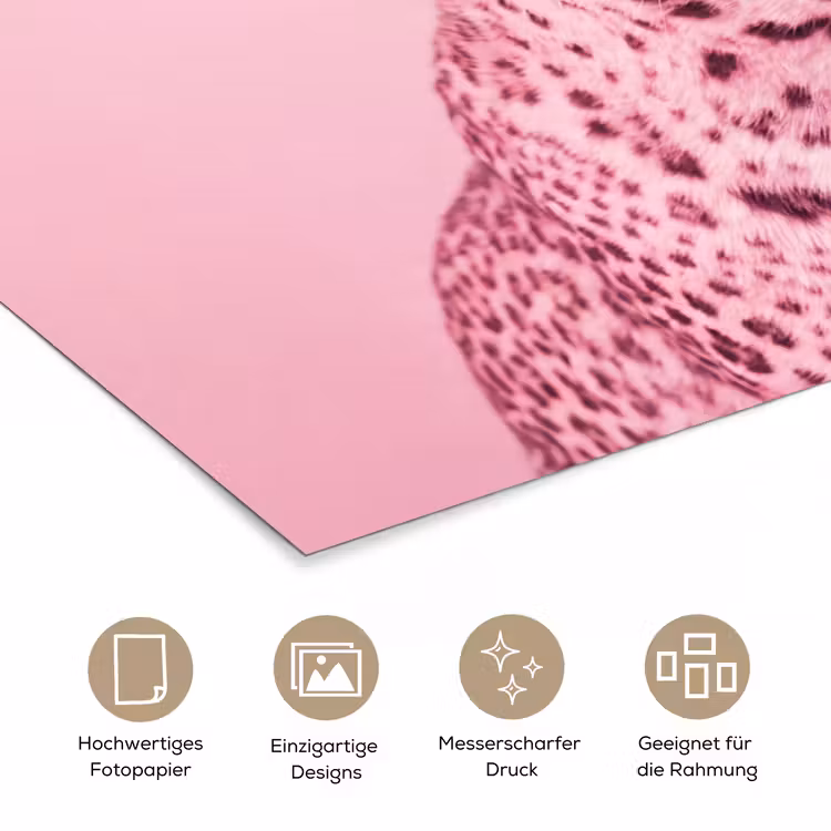 Poster - Rosa Katze – Modern — 5